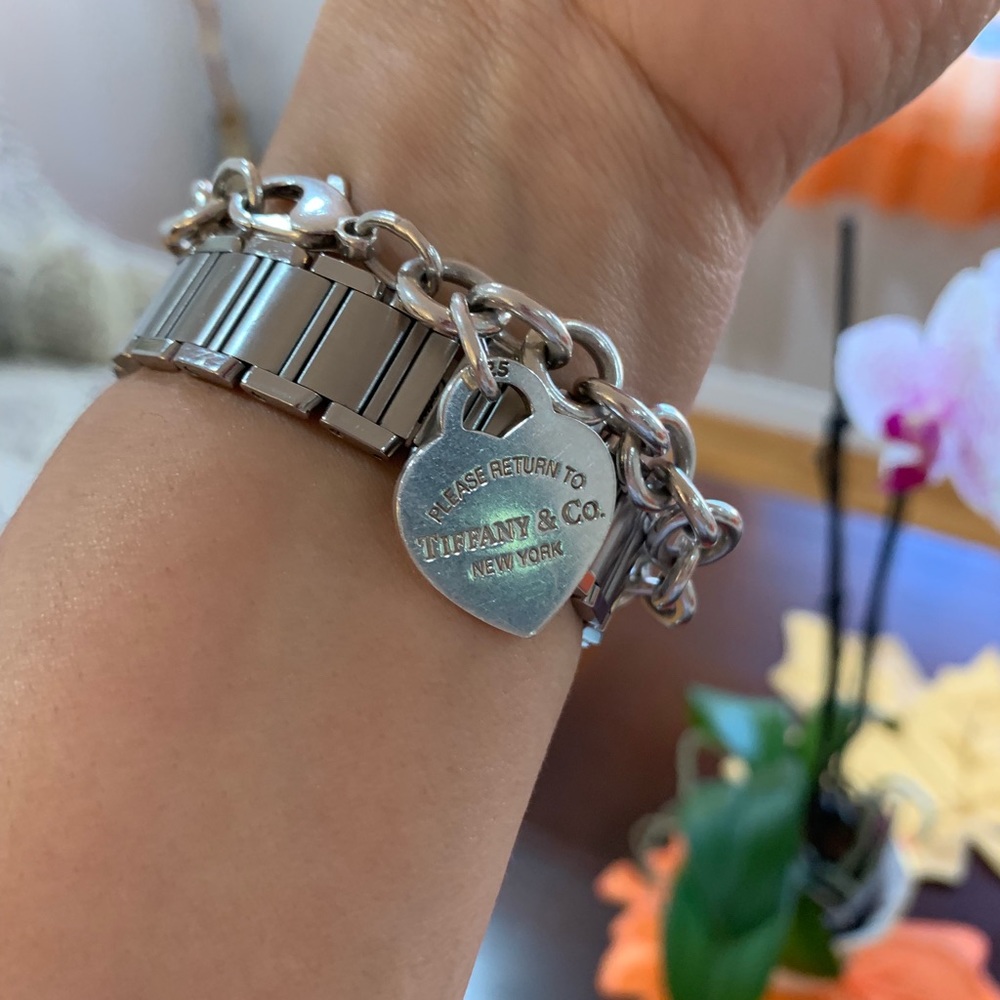 Tiffany & CO. Heart Tag Charm Bracelet - Picture 3 of 4